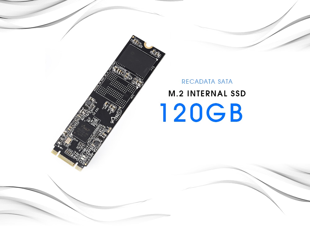 Disque SSD M.2 2280 120GB RECADATA SATA à 39€50