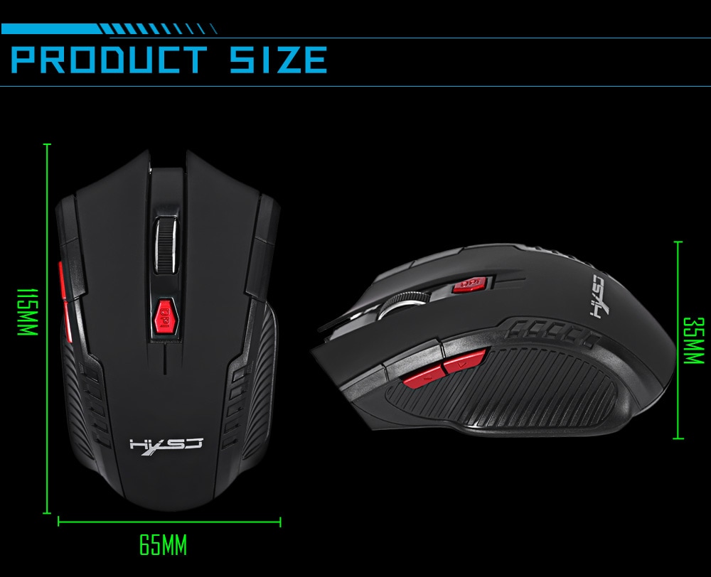 Souris Gamer 2400DPI sans fil à 3€49