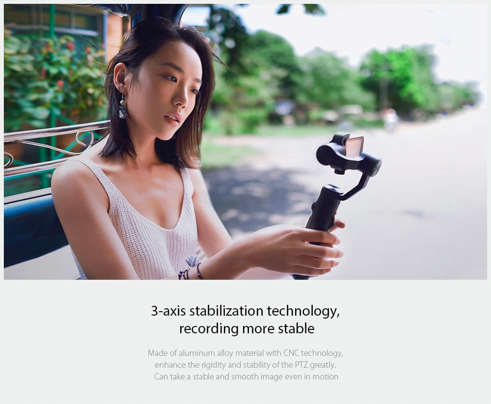 Stabilisateur 3 axes Xiaomi pour caméra 4K à 76€52
