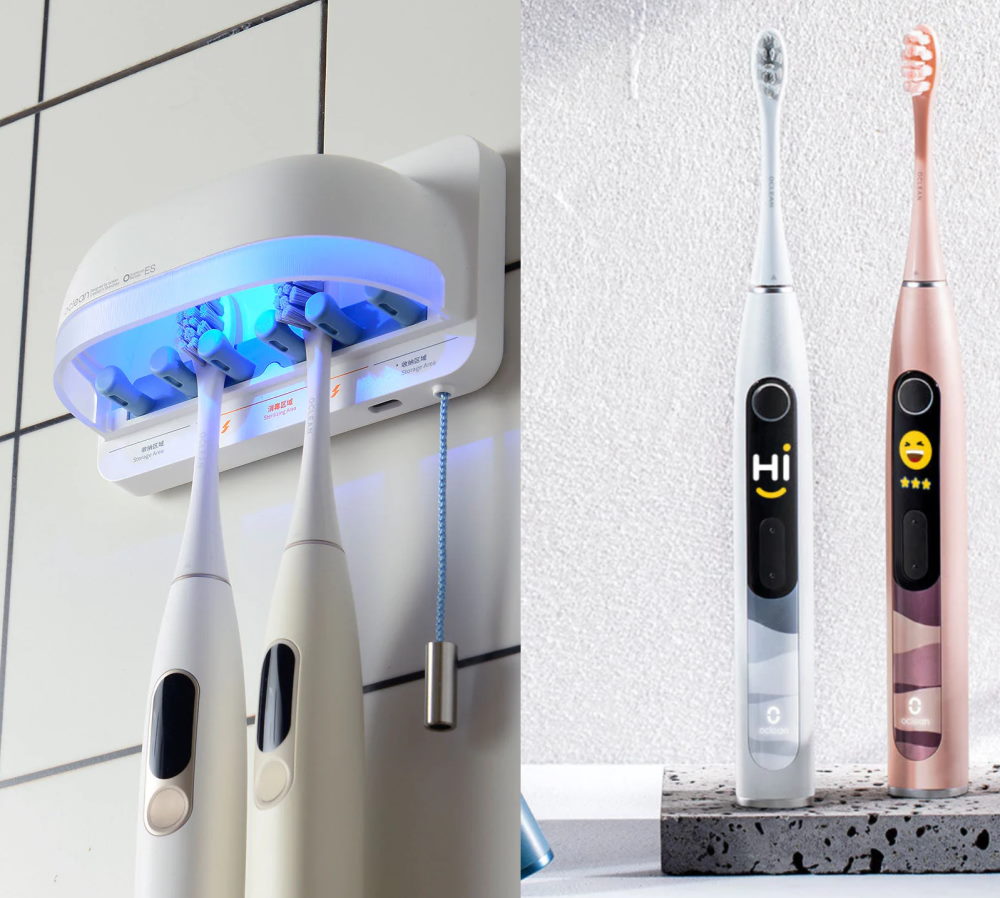 La Brosse à dent sonique Oclean X10 avec deux brossettes en promotion