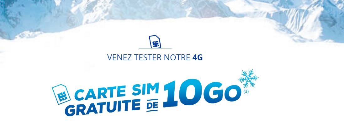 Testez la 4G Bouygues, 10GO pour un mois 100% gratuite