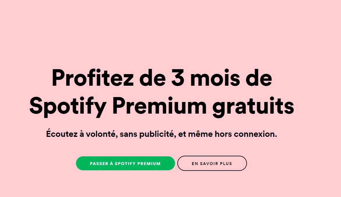 Spotify Premium, la musique illimité en ligne gratuite pour 3 mois