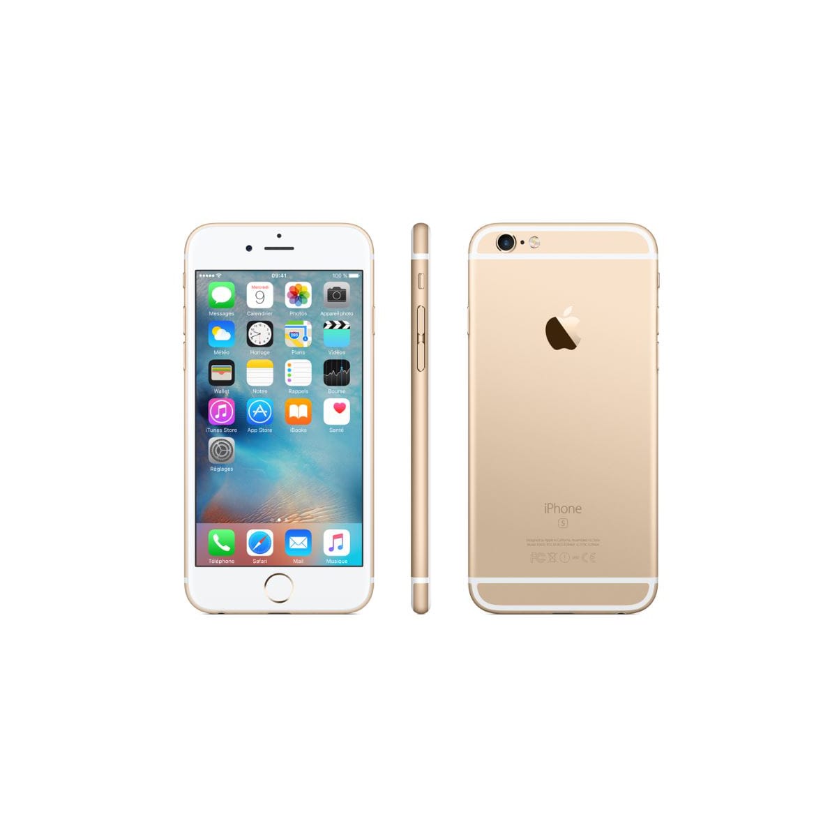 Smartphone iPhone 6 128 GO Gris Sidéral, argent ou doré à 649€
