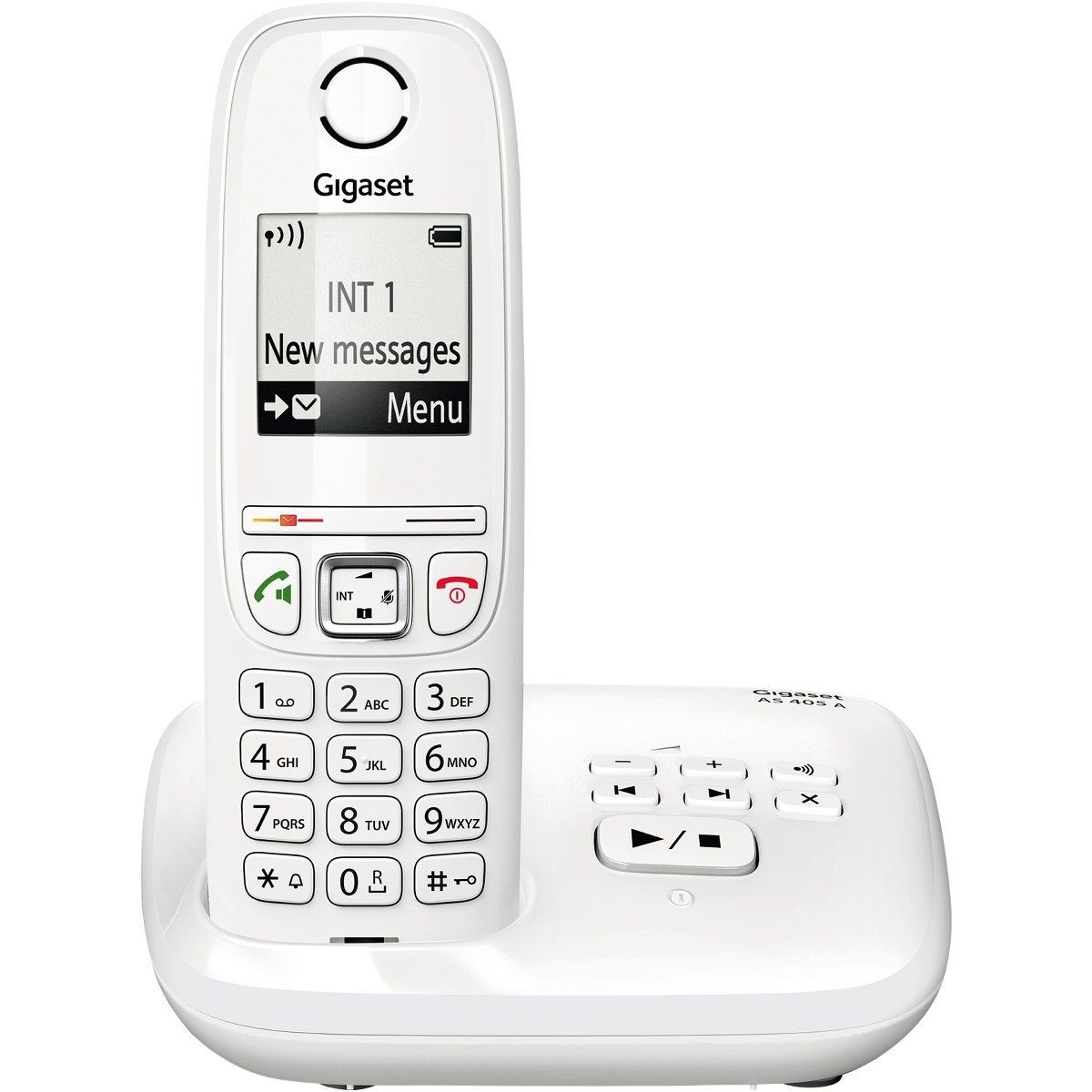Téléphone Fixe Répondeur Gigaset AS 405A blanc solo répondeur 23€90 livré !