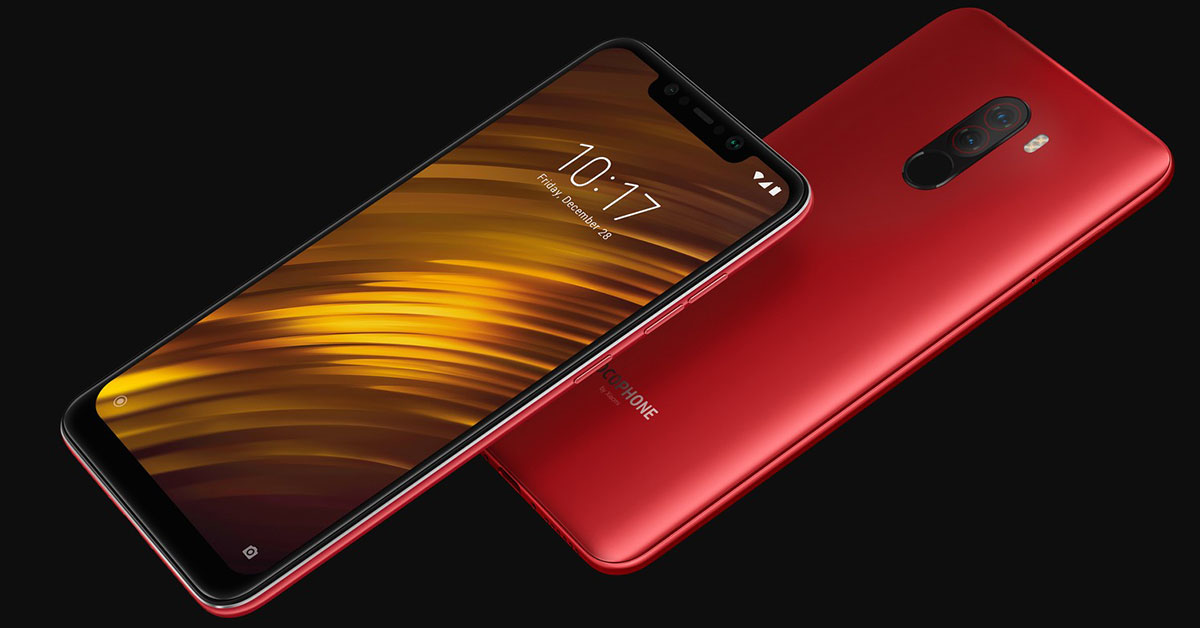 Smartphone 4G Xiaomi Pocophone F1 Version Globale ROUGE 6/64GO à 255€72