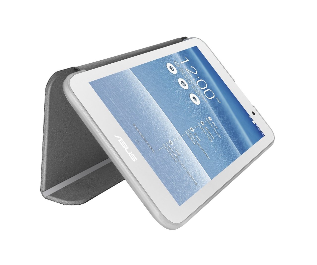 Soldes Pack tablette Asus MeMO Pad 7 ME176CX Blanc + Housse + Carte Micro SD 16 Go à 79€