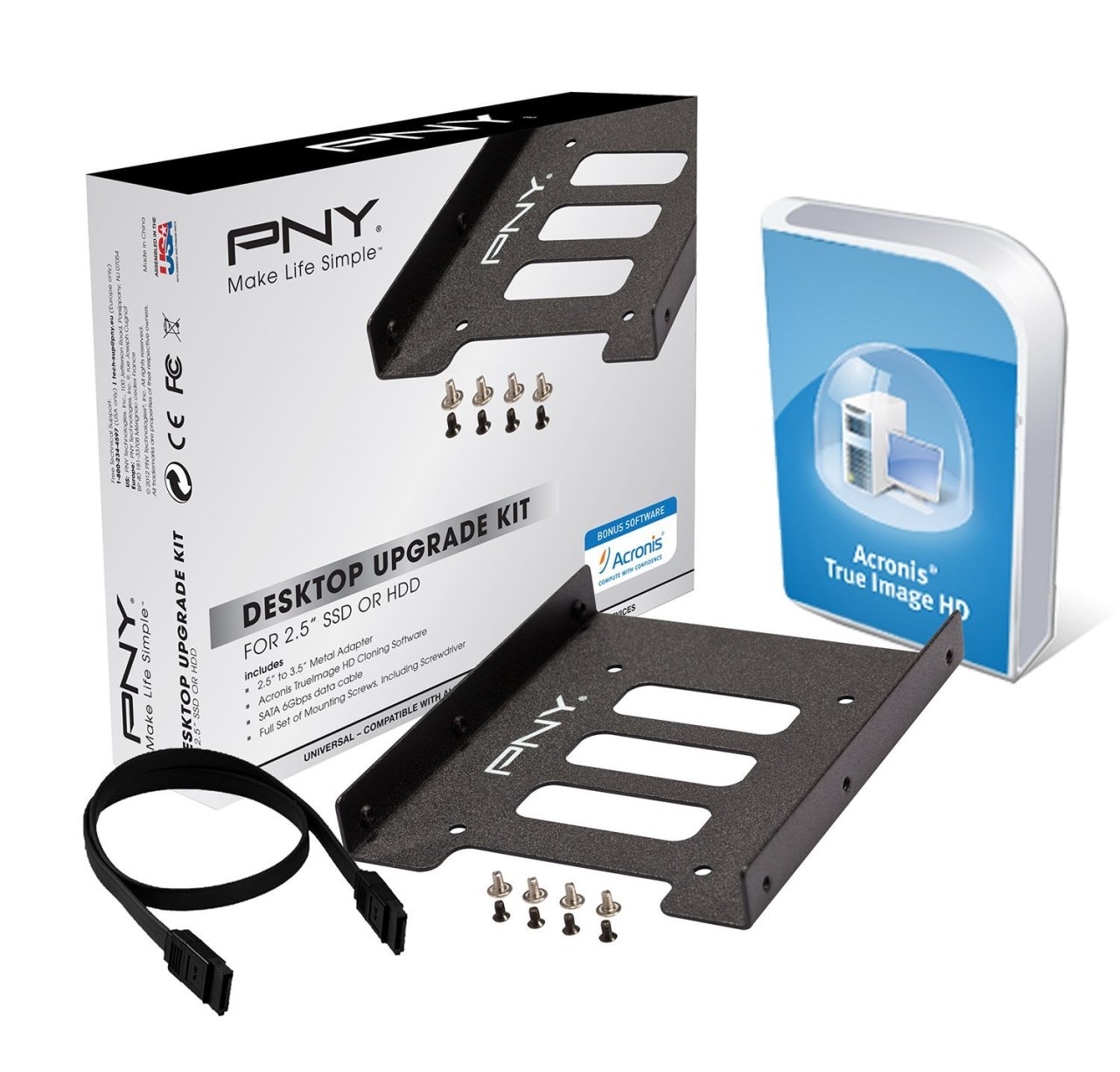 Kit de montage pour SSD/HDD interne 2,5" avec logiciel Acronis 6€99