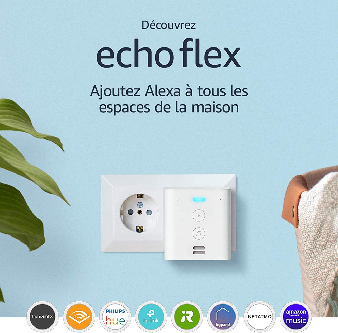Amazon Echo Flex, un assistant dans chaque prise pour 14,99€