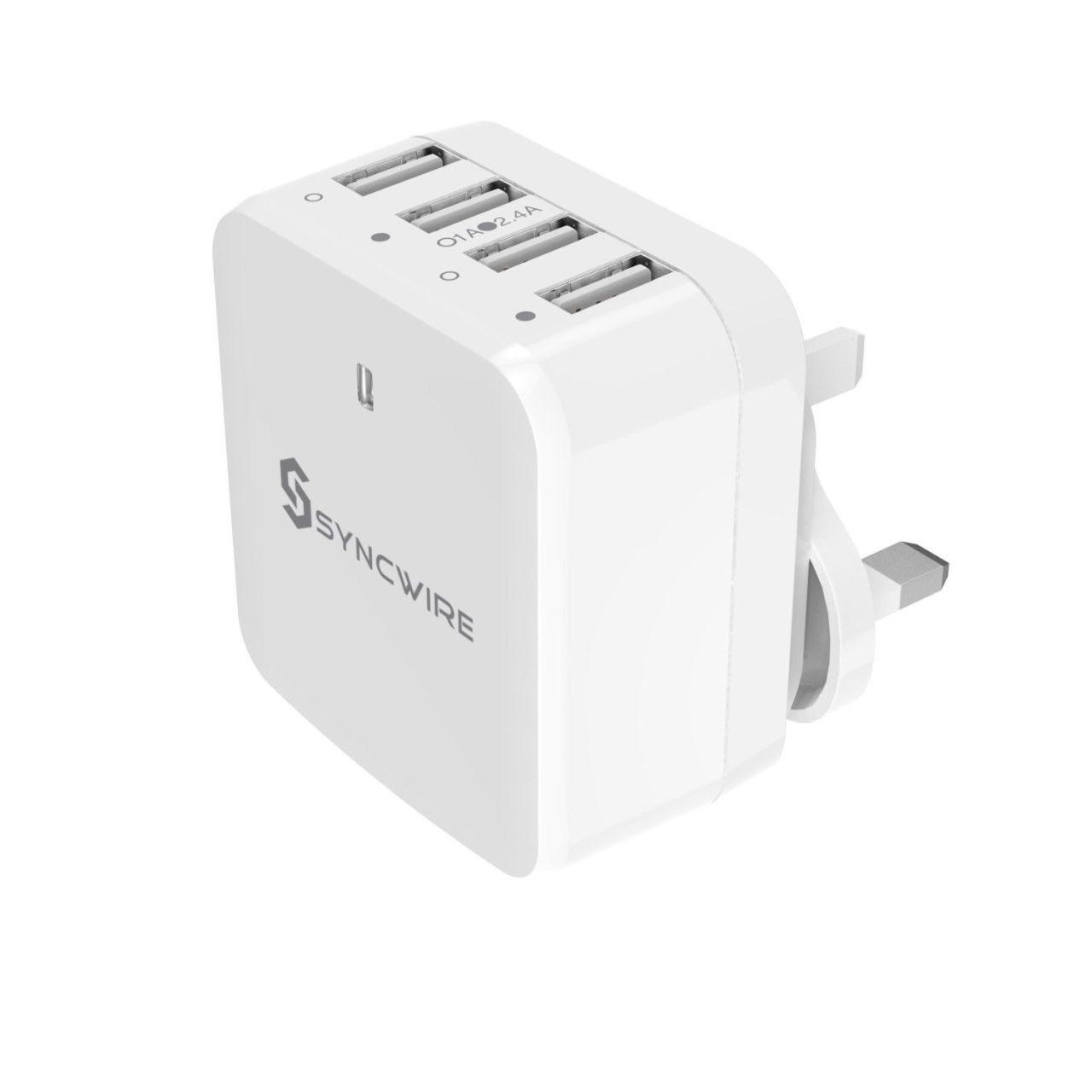 Chargeur Syncwire USB 4 port 34W/6.8A de voyage (US/UK) à 12€59