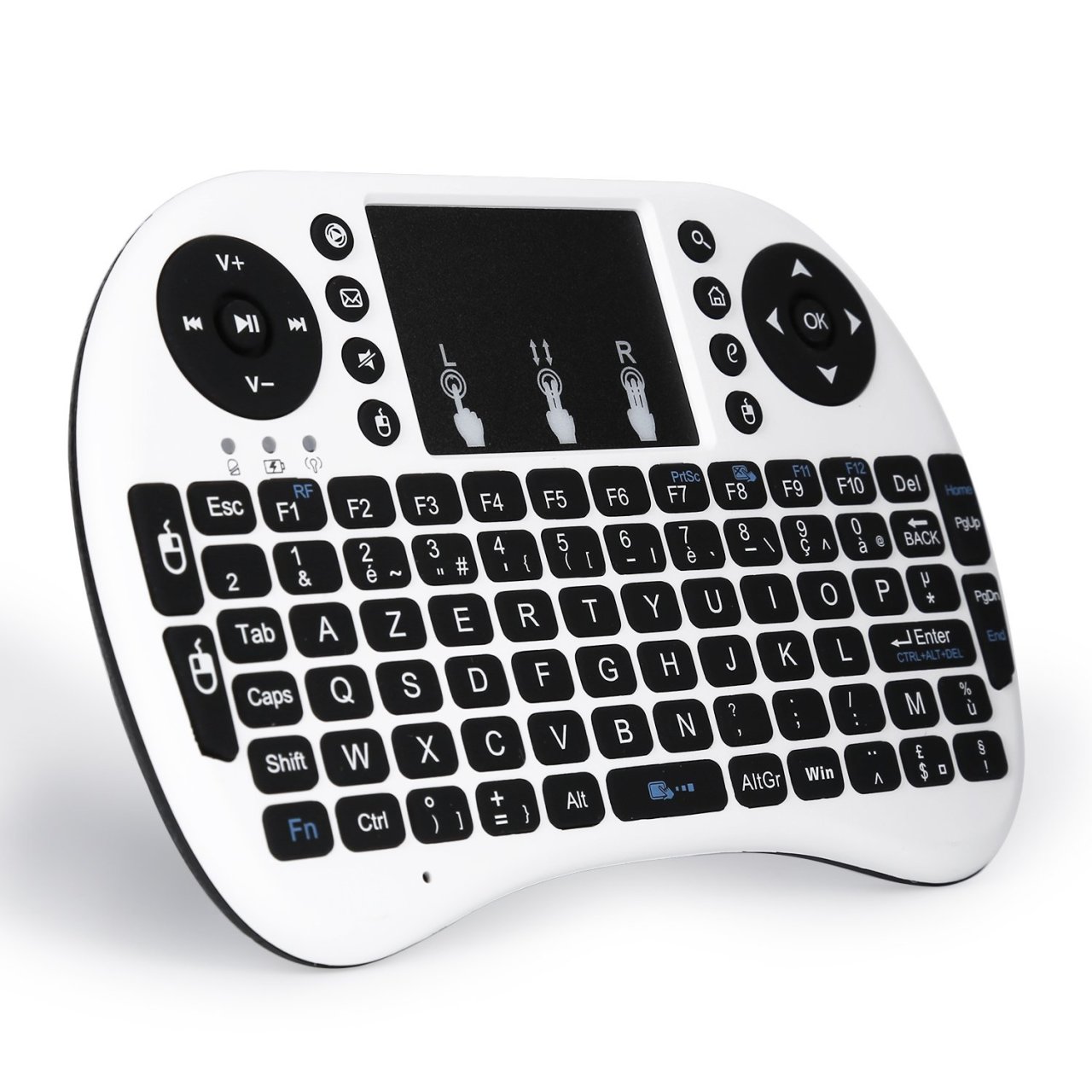 Mini Clavier Azerty 2.4GHz avec Touchpad idéal boîtier Android ou Raspberry PI 10€39 @ Amazon 
