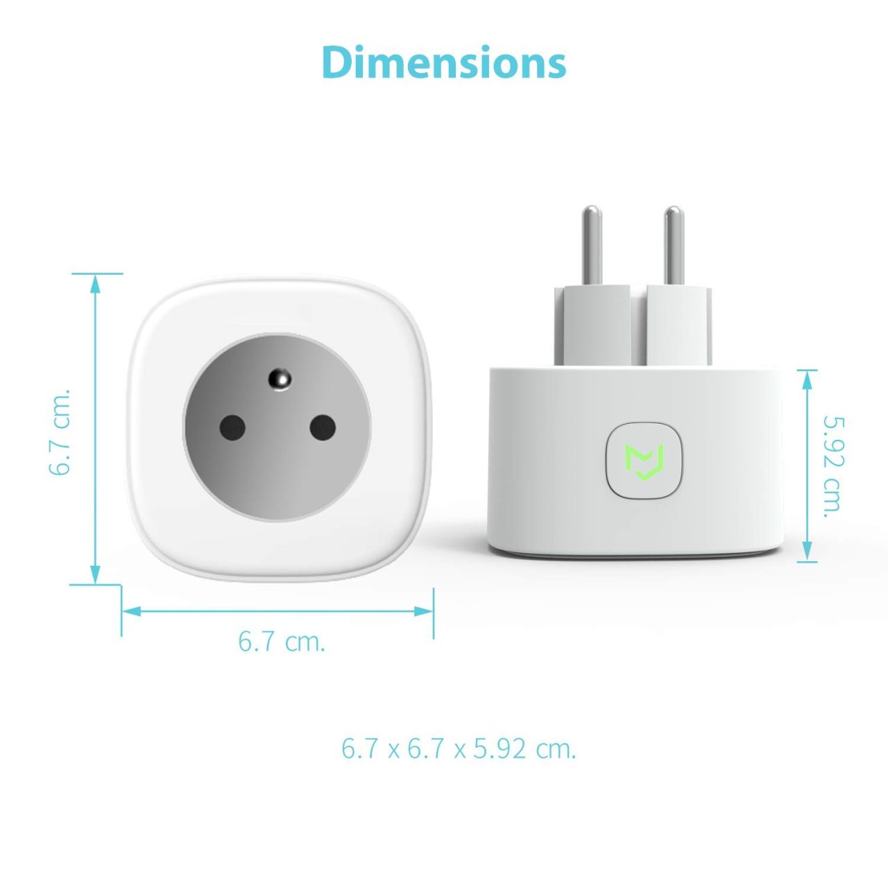 Prise secteur Wifi Meross 16A, suivi consommation, compatible Alexa, Google Assistant et plus à 12€90 @ Amazon 