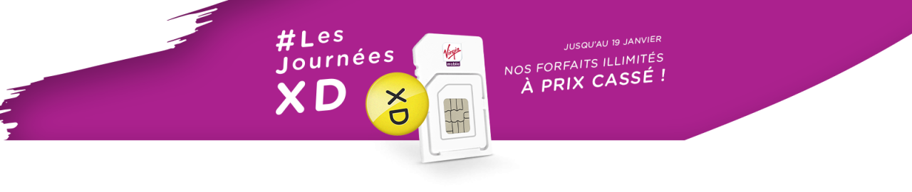 Forfait mobile illimité Voix / SMS / MMS et 1GO de data 5€99 à vie