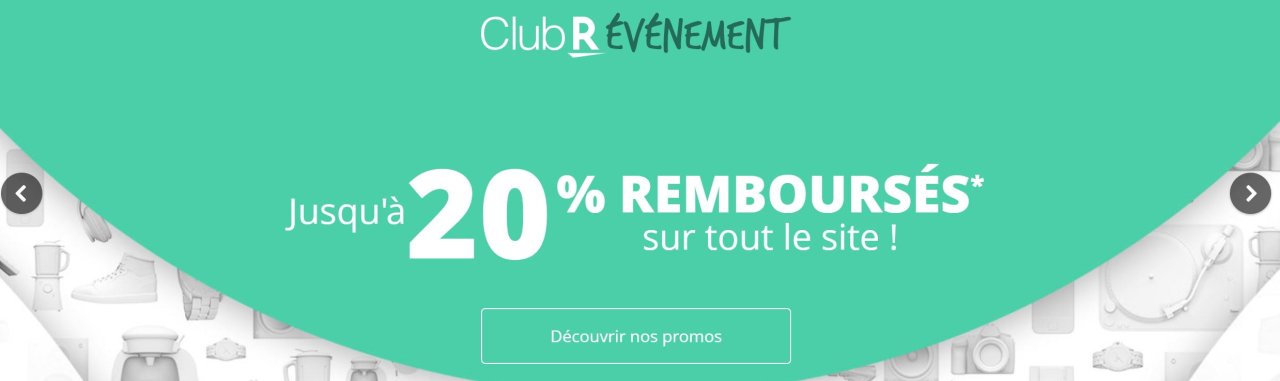Rakuten, jusque 20% de bon d'achat sur tout (Apple, Xiaomi, Samsung, ...)