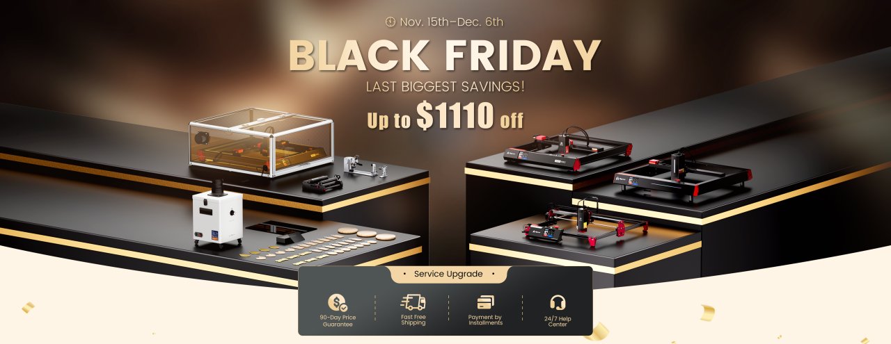 Black Friday chez Algolaser, multiples offres et machines en promotion
