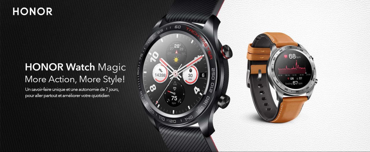 Montre connectée Honor Magic Watch, GPS, Altimètre, Boussole, etc à 74€31