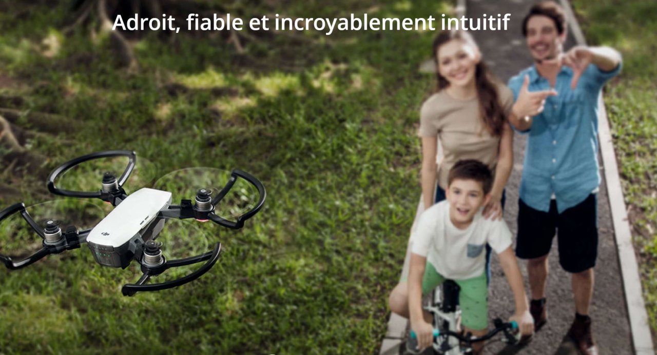 Le mini drone compact Dji Spark BNF, caméra HD à 301€89