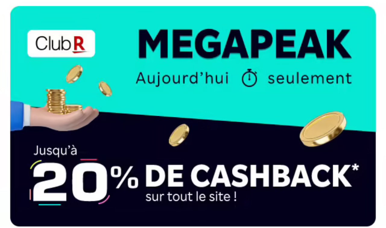 Jusqu'à 20% offerts ce mercredi en Rakuten Points selon votre statut