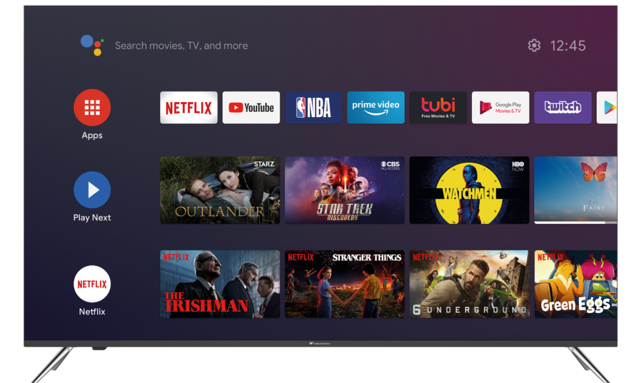 TV 4K CONTINENTAL EDISON 58" QLED Android TV à 399,99€