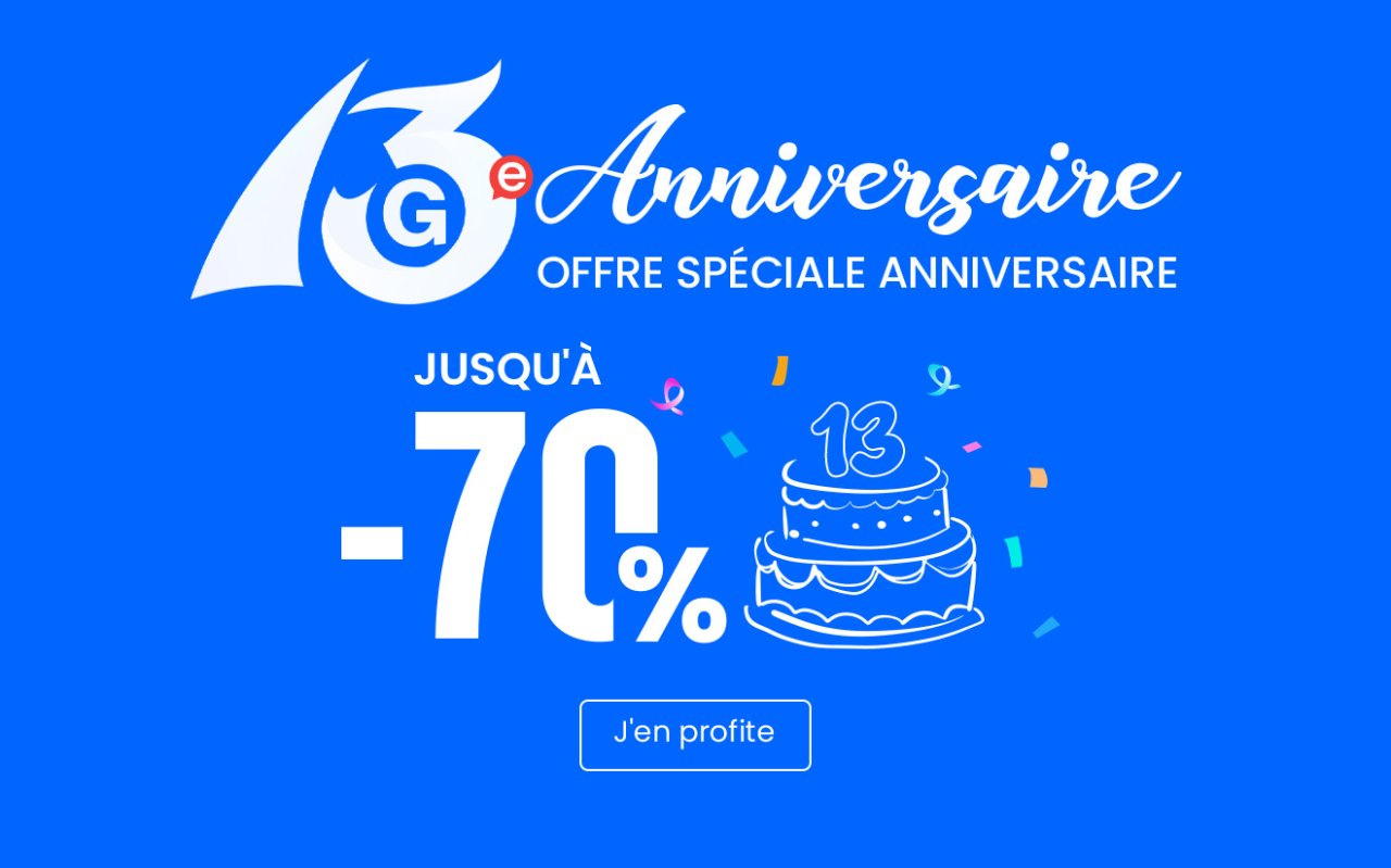 Anniversaire 13 ans Geekbuying, grosses promos en cours