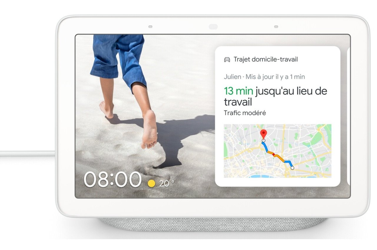 Enceinte connectée Google Home Nest Hub avec écran 7" à 48€39