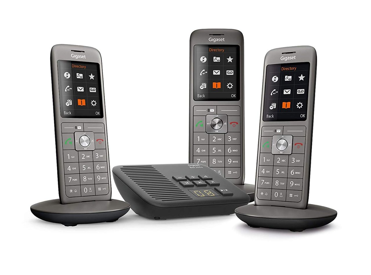 Membres Prime : Pack 3 Téléphones Fixe Gigaset CL660A Trio DECT Répondeur 86€79 @ Amazon (-50%) 