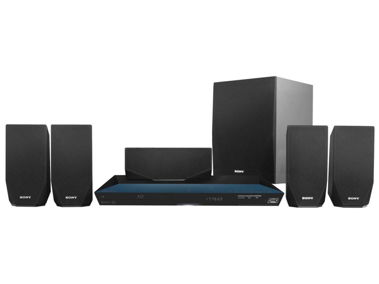Home Cinema Sony BDVE2100 Blu-ray 5.1 3D Wifi Bluetooth NFC ... 126€