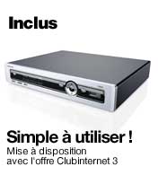Décodeur TNT HD avec disque dur dans la nouvelle offre Club Internet