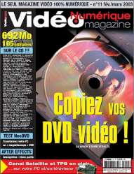 Vidéo Numérique Magazine 11 en kiosque et un petit frère DivX