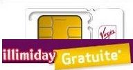 SIM Virgin Mobile 2 jours illimité + 100 SMS offerte