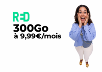 Forfait mobile Red by SFR 130 Go 5G/27 Go UE/DOM, (...)