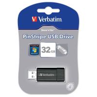Clé USB Verbatim PinStripe 32Go noir 16€38 livrée