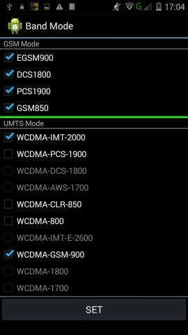 La bande des 900 Mhz est pourtant bien indiquée