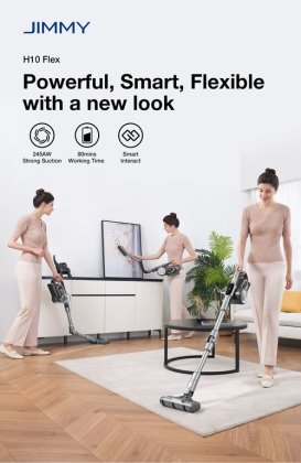 Jimmy H10 Flex, tube flexible, 80 minutes d'autonomie et LED déjà en promo (199€)