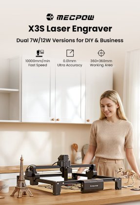 Mecpow X3S : la nouvelle machine gravure laser diode accessible dès 119,99€
