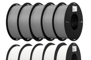 10 bobines de 1 Kg Filament PLA Creality Ender, Gris 5 (…)