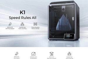 L'imprimante Creality K1, Klipper en caisson à 359€ stock (...)