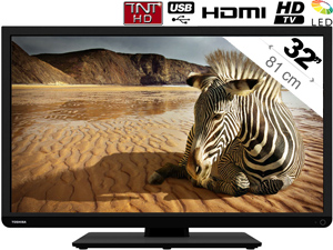 TV LED TOSHIBA 32W1333G 32'' USB DIVX HD 203€ livrée