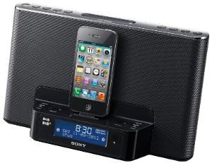 Dock iPhone Réveil SONY ICFDS15IPB noir -50% 32€04 livré
