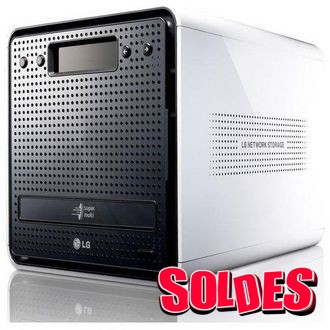 Nas LG N2R1D - 2 Baies SATA et Graveur DVD en soldes