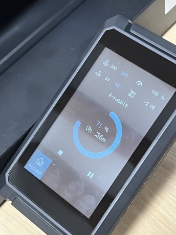 Le nouvel écran tactile, un peu fade en couleur/contraste