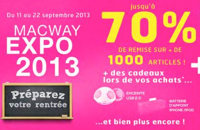 MACWAY Expo, bons plans pour votre MAC et plus et Gagnez le dernier iPhone