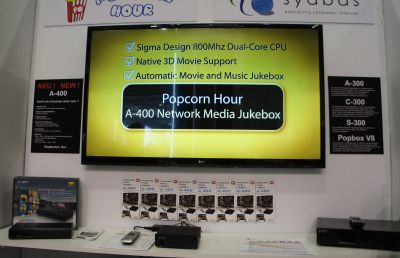 Disque multimédia Popcorn A400 avec 3D et application ios/Android (IFA 2012)