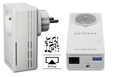 Netgear XAUB2511 Airplay / Android Transférez votre musique via CPL pour 80€07 livré 