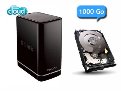 NAS DNS-320L NAS 2 baies et Disque dur 1To 99,99 € !