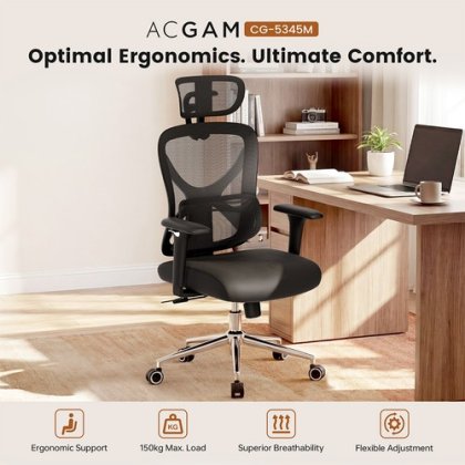 La chaise ergonomique bureau ou gaming ACGAM CG-5345M au super prix de 129€