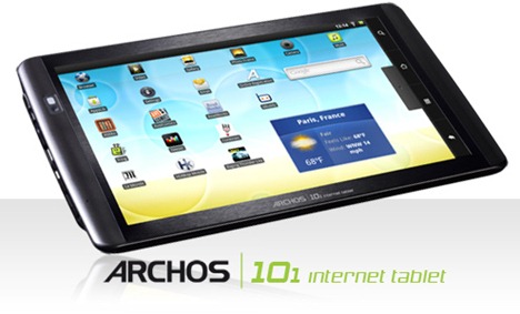 Premier test d'une tablette Android publié : l'Archos 101 IT 