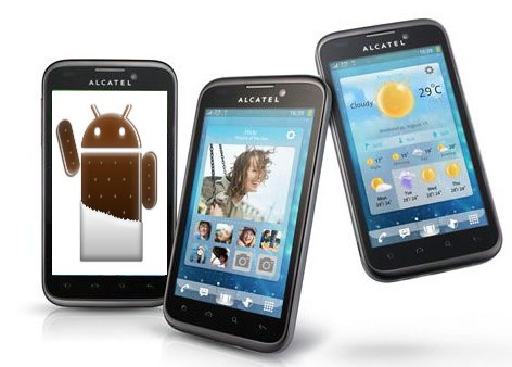 ICS Android 4 sur l'AlcatelOneTouch 995 Ultra