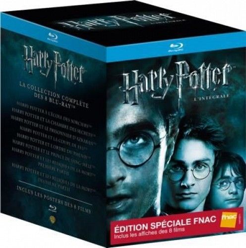 Harry Potter - L'Intégrale - Coffret des 8 Films BLU-RAY avec affiches 29€99 livré !