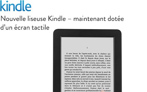 Liseuse Kindle , tactile 6 pouces reconditionnée à 44€ livrée