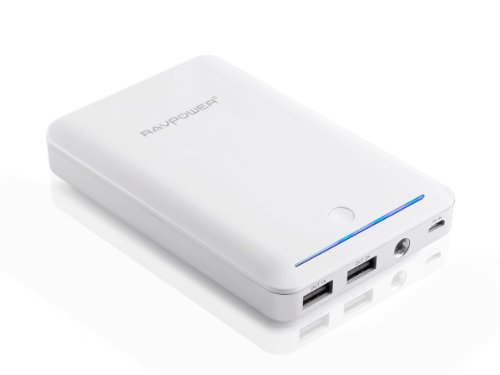 Batterie secours Smartphone RAVPower 14000mAh 2 USB Lampe de poche 19€99